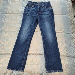 Madewell slim demi-boot blue jeans, Excellent used condition, size 25